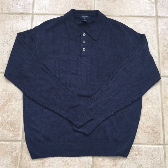 Dockers Other - Dockers Long Sleeve Ribbed Polo Style Sweater